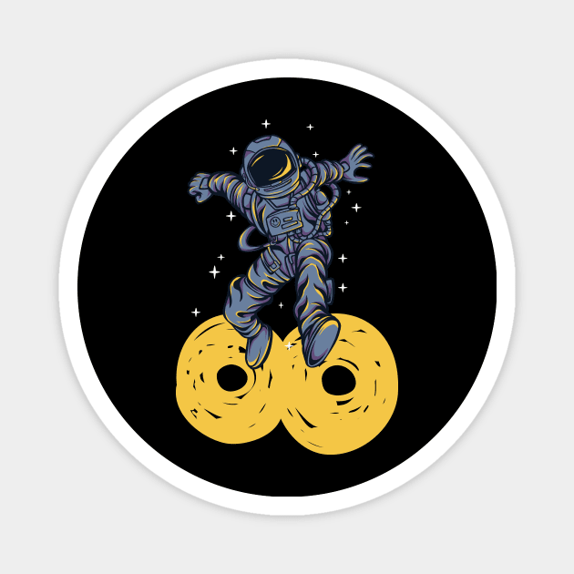 Astronaut 8 Years Old Birthday Magnet by Teewyld